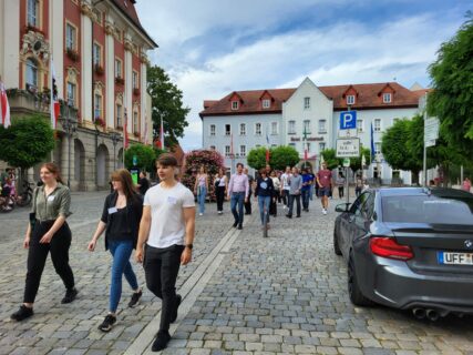 EBM members on their way to the Franconian Open Air Museum Bad Windsheim. (Image: A. Dakkouri-Baldauf)
